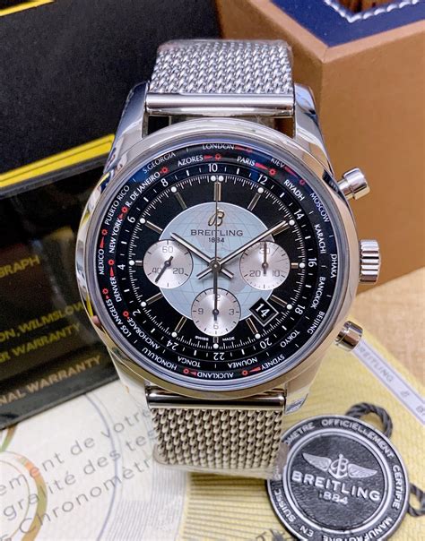 vintage breitling transocean|breitling unitime transocean pilot watch.